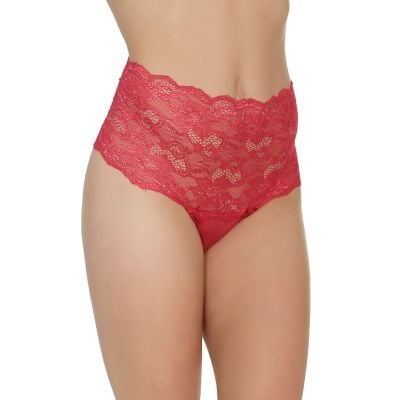 High Waisted Lace Thong - COQUETTE
