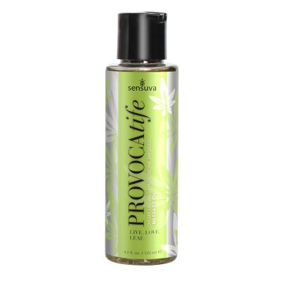 Huile de massage infusée à l'huile de chanvre et aux phéromones - Sensuva - Provocatife 