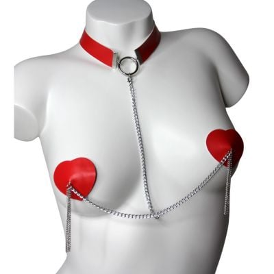 DOMINATRIX Pasties With Necklace - NIPPLICIOUS 