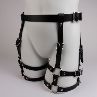 Leather garter harness - StarCreations - Gemini Garter