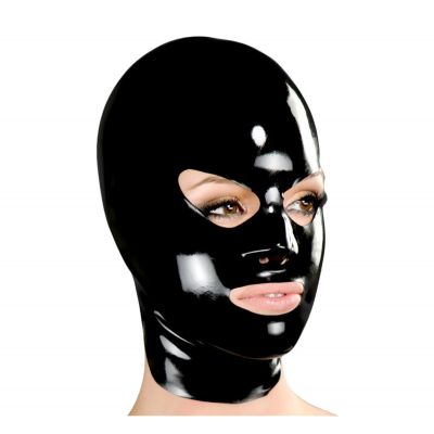 Latex Mask with Shaped Eyes, Nose and Mouth - POLYMORPHE