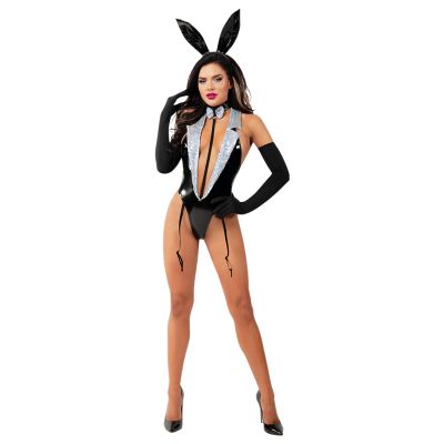 4 Pc - Bunny costume - Straline - Tuxedo bunny 