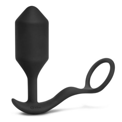 Butt Plug - Vibrating Snug Plug & Tug XL - B-Vibe - Black 