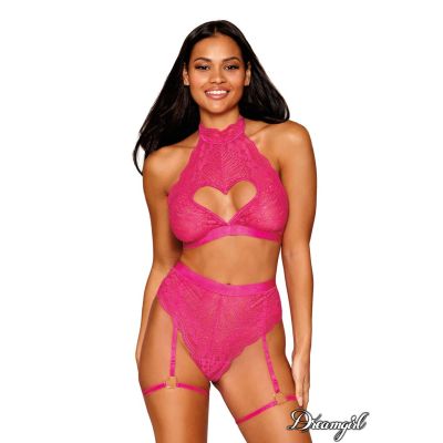 2PC Heart Lace Set - DREAMGIRL 
