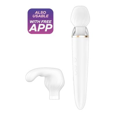 Wand massager with interchangeable heads - Satisfyer - Double Wand-er