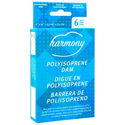 Polyisoprene Dam Oral Condom (6) - HARMONY