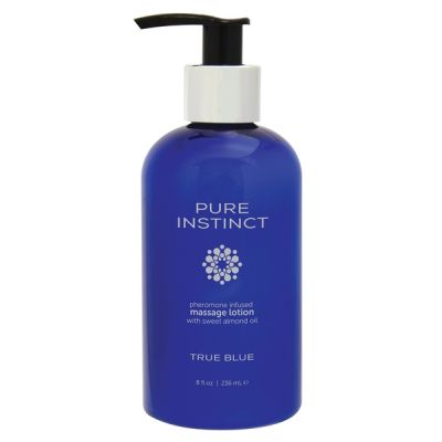Lotion de massage infusée aux phéromones - Pure Instinct - True Blue