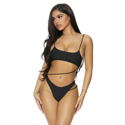 1 Pc swimsuit - Diagonal strappy stomach - Forplay - Bonaire 