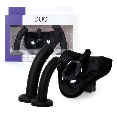 DUO Vibrating Harness & Dildos Kit - ADORE U