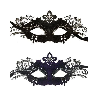 Masque de mascarade - KBW - Vénitien avec métal découpé au laser
