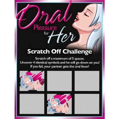 Sexy Scratcher - Oral Pleasure Challenge For Her - English