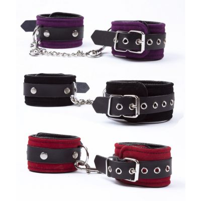 Handcuffs - Miss Morgane - Suede with Leather Lining