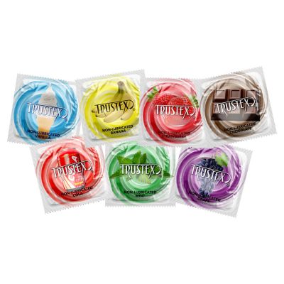 Condom Non-Lubricated Flavored - TRUSTEX